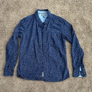 Toad&Co Navy Floral Button Down Shirt